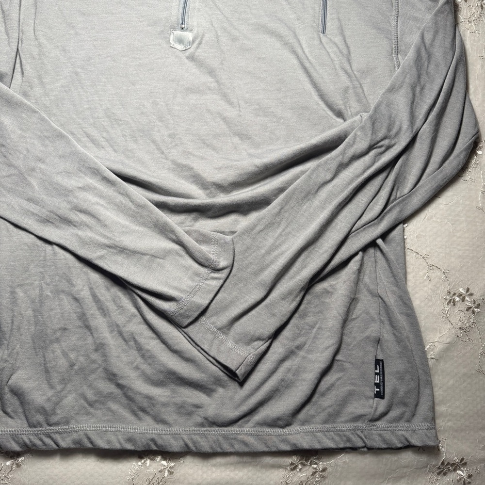 scottevest sev sj qzip gray long sleeve top quarter zip – size large - Picture 5 of 5